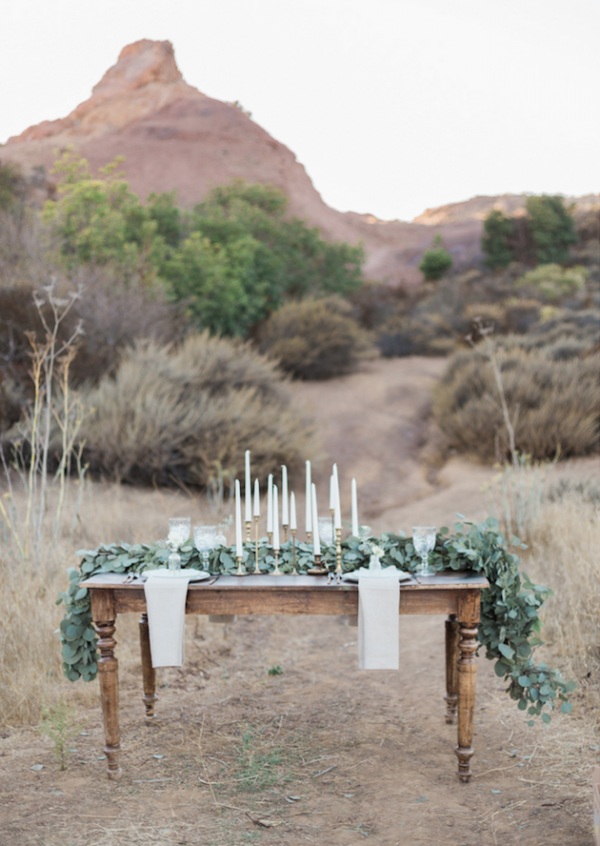 gold candlesticks wedding