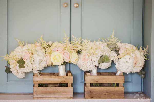 blackboard bucket centrepieces View More: http://gemmawilliamsphotography.pass.us/charlottebrad2016