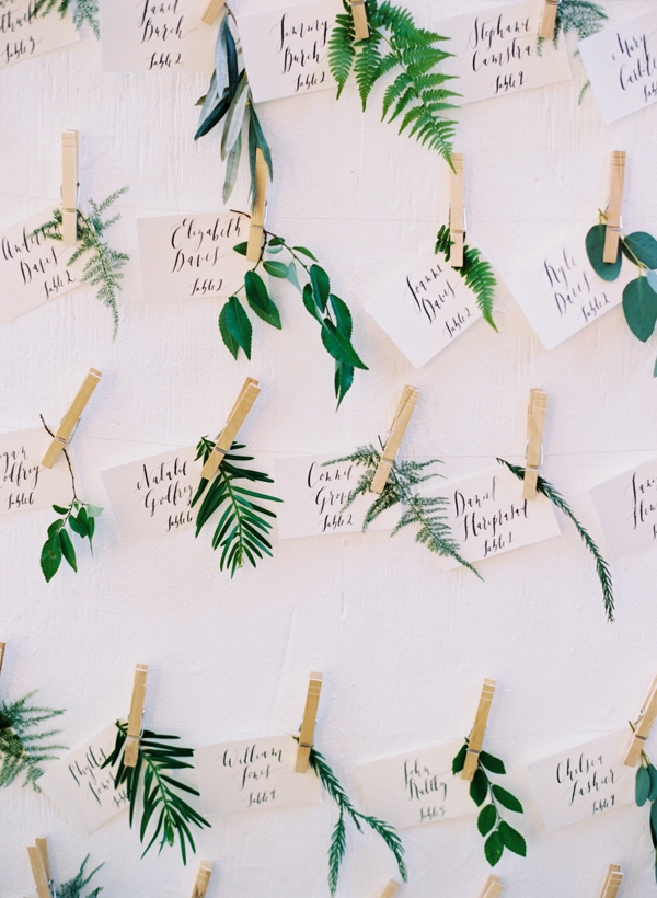 Fabulous fern wedding ideas - wedding table plans