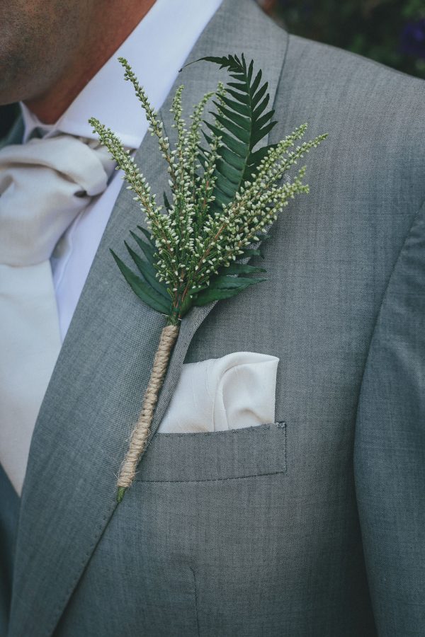 Fabulous fern wedding ideas - button holes