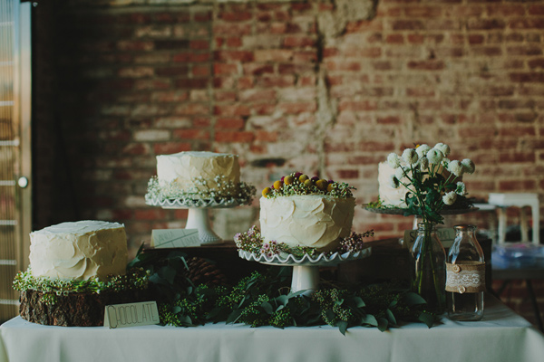 How To Create A Rustic Dessert Table Ruffled - photo by http://www.philchester.com/ - http://ruffledblog.com/project-gallery-wedding/