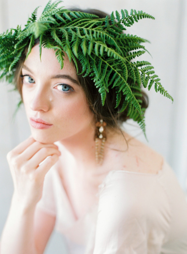 Fabulous fern wedding ideas - flower crowns
