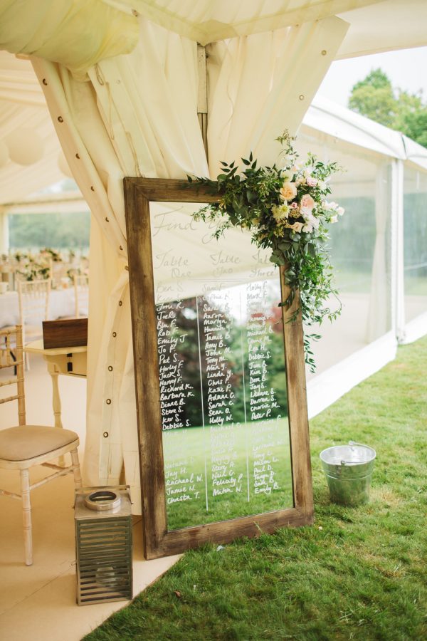 marquee wedding decorations mirror wedding table plan