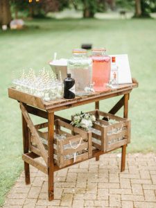 Spring Wedding Drink Station Inspiration rockmywedding.co.uk - belleandbeaublog.com