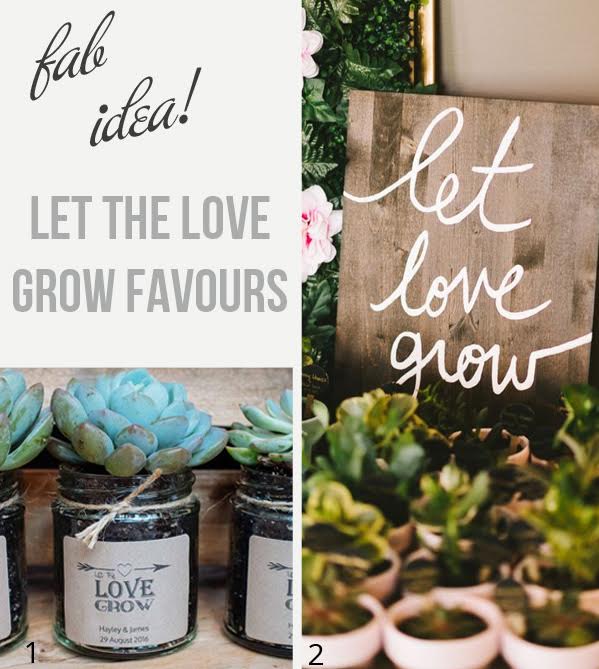 Let Love Grow Wedding Favours - Perfect For A Spring Wedding available to buy online from @theweddingomd