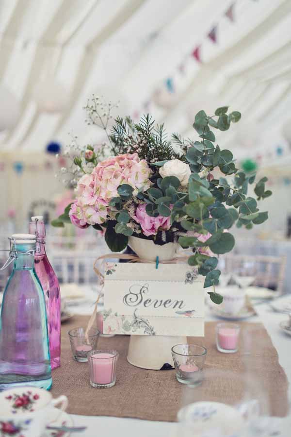 Cream Jug Centrepiece Inspiration & Ideas passionforflowers.net - annaclarkephotography.com