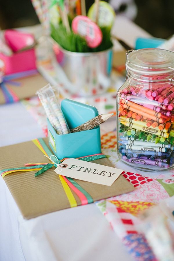 Ideas For Children's Tables At Weddings ruffledblog.com - mackenziekeoughphoto.com