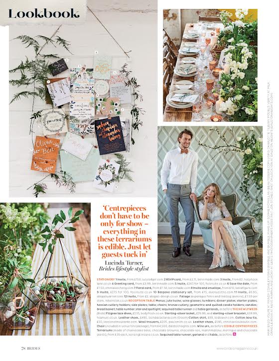 Foliage And Metallic Copper Wedding Styling - Featured In Brides Magazine 