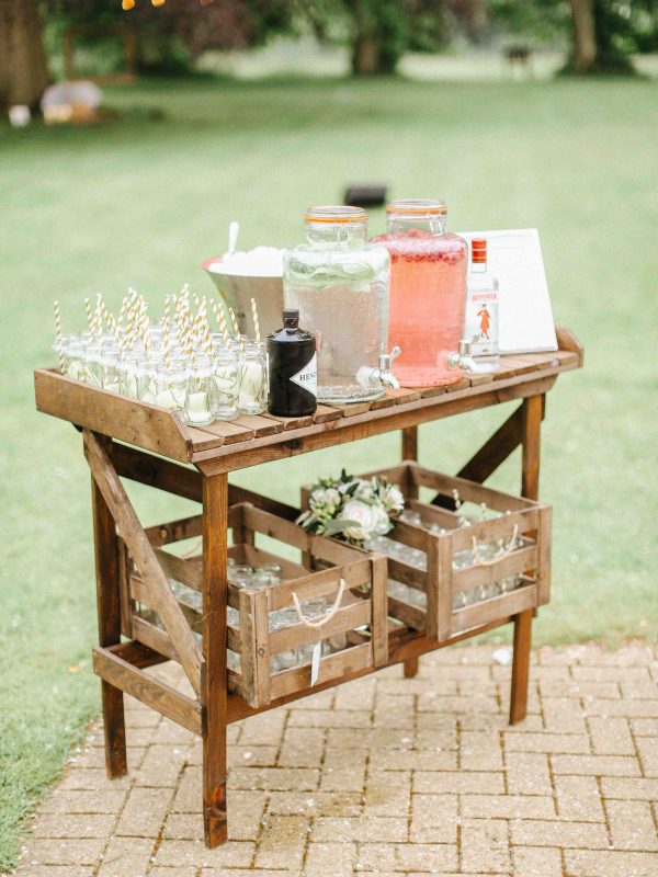 Spring Wedding Drink Station Inspiration