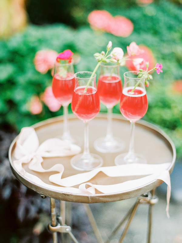 Spring Wedding Drink Station Inspiration