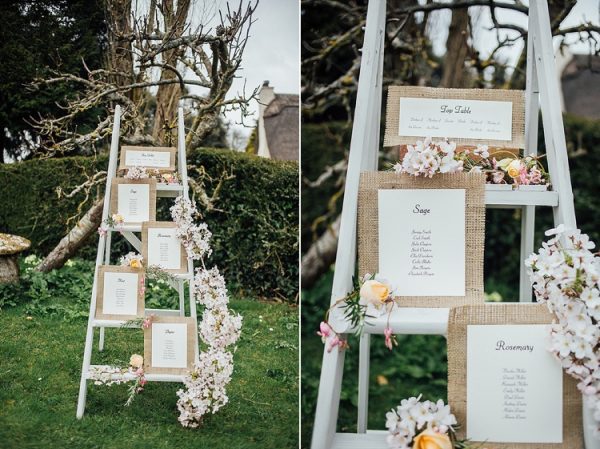 wedding table plan ladders spring