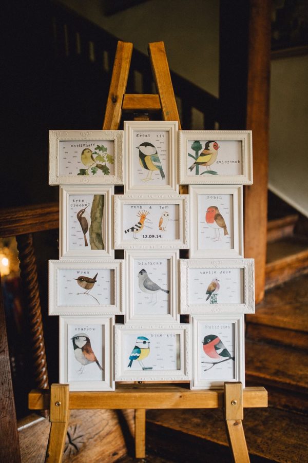 wedding table plan multi photo frame spring