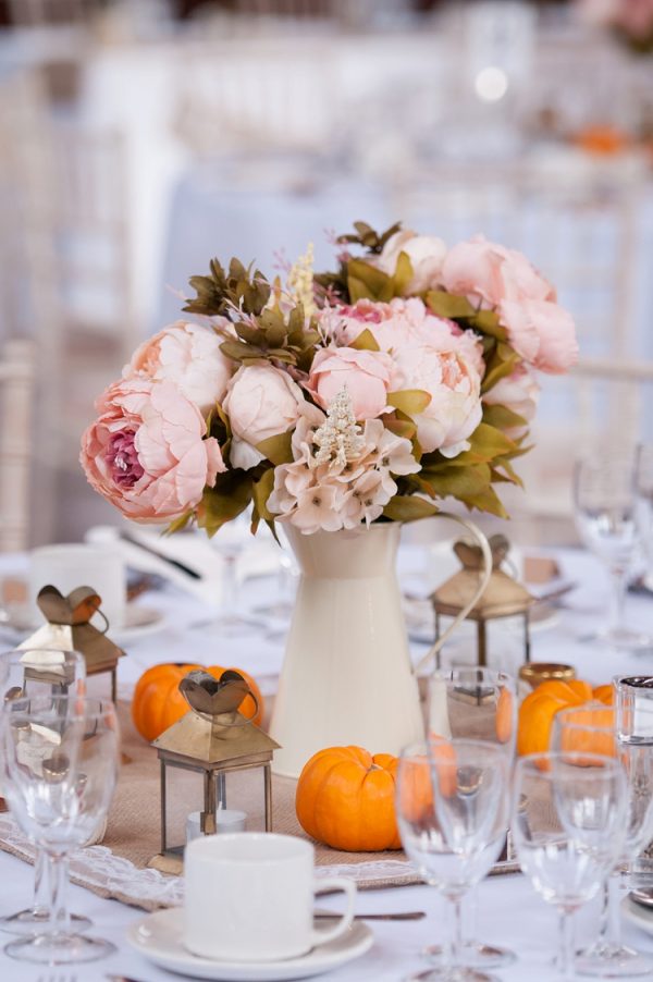 Cream Jug Centrepiece Inspiration & Ideas whimsicalwonderlandweddings.com - sarareeve.com