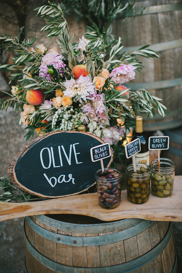 Olive Wedding Confetti and Decoration Ideas 100layercake.com - mrandmrsweddingduo.com