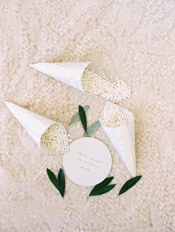 Olive Wedding Confetti and Decoration Ideas stylemepretty.com - abbyjiu.com