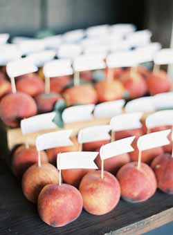 ivory peach and foliage wedding ideas and decoations