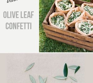 Olive Wedding Confetti and Decoration Ideas
