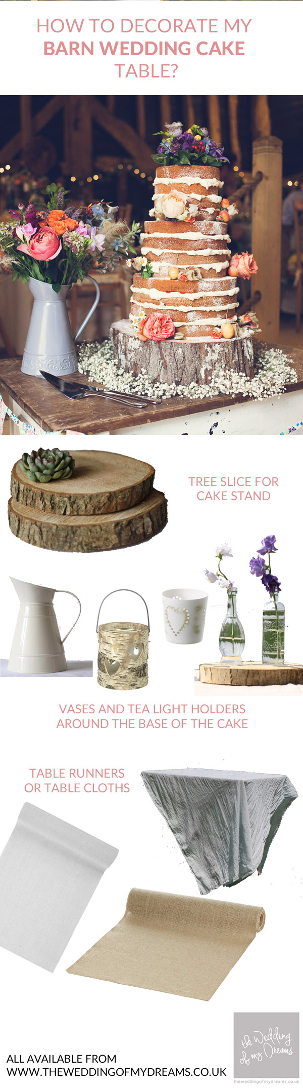 How Should I Decorate My Rustic Barn Wedding Cake Table Uk