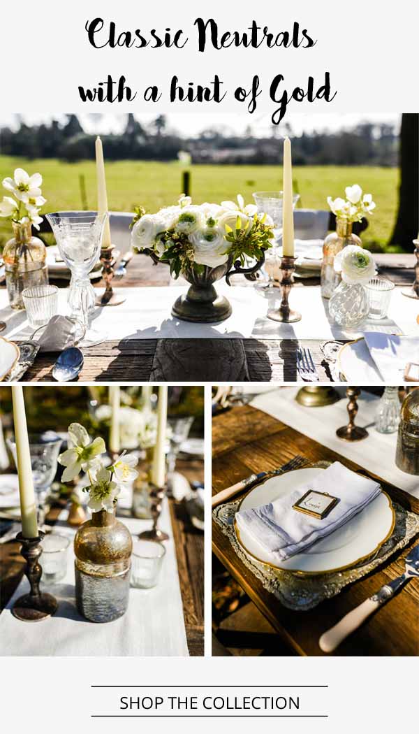 classic neutral and gold wedding decorations from the wedding of my dreams (1)