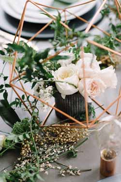 copper wedding ideas decorations