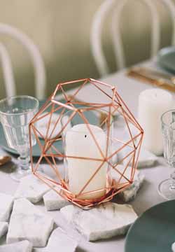 copper wedding ideas decorations