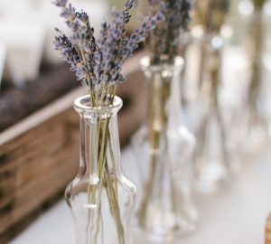 dried lavender wedding centrepieces