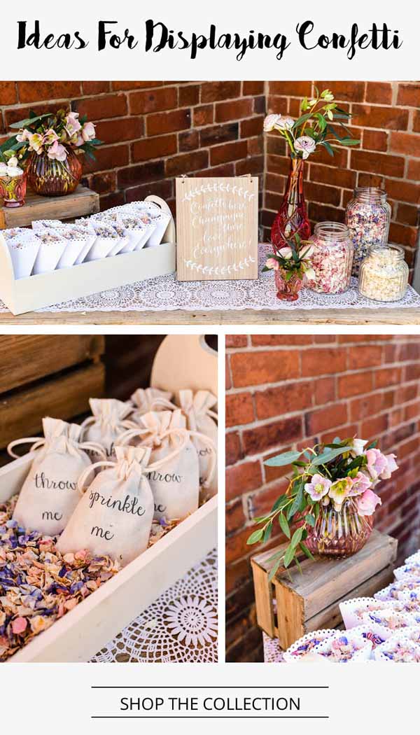 ideas for displaying wedding confetti from the wedding of my dreams (1)