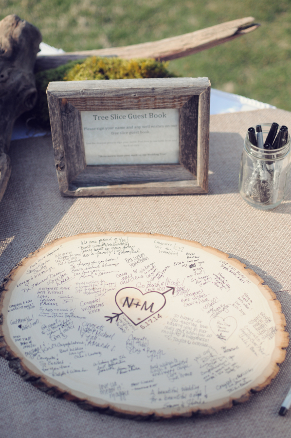 Alternative Guest Book Ideas for Summer Weddings stylemepretty.com - aleamoore.com