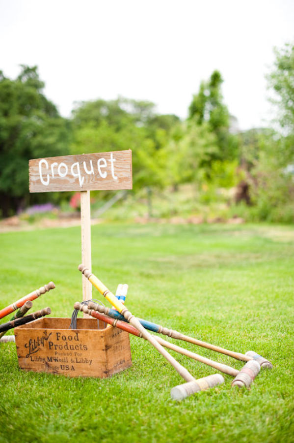 summer wedding fun ideas outdoor games The Wedding of my Dreams CROQUET