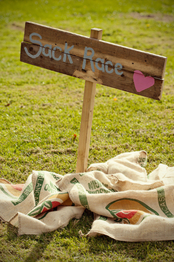 summer wedding fun ideas outdoor games The Wedding of my Dreams SACK RACE