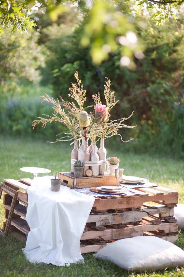 wooden pallet tables