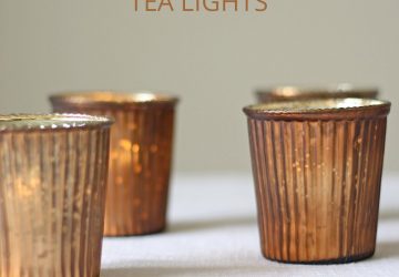 bronze copper gold tea light holders