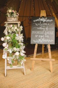 marquee wedding entrance ideas welcome signs