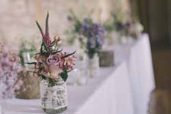 dusky pink and gold wedding decorations and ideas