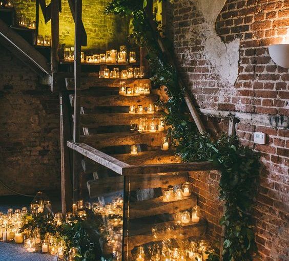 wedding candles tealights everywhere