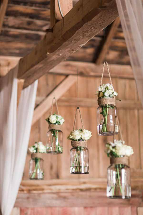 hanging flowers for autumn festival weddings