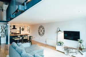 Industrial Living loft apartment Lounge