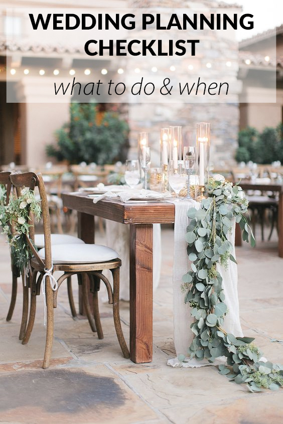 wedding planning checklist what to do when