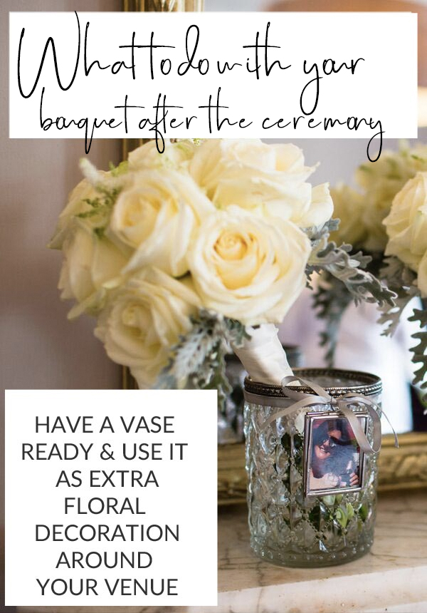 what to do with your bouquet after the ceremony