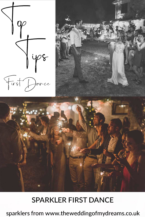 First dance ideas sparklers