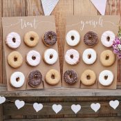 donut wall wedding table top display