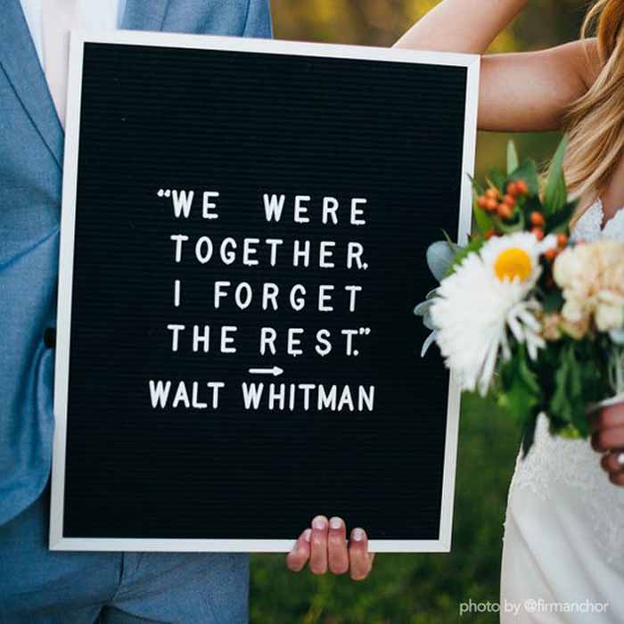 felt letter board wedding we were together i forget the rest