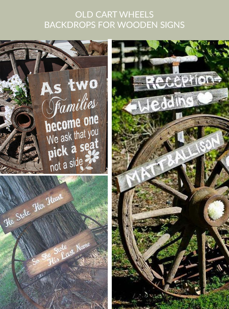 old cart wheels rustic wedding signs buy rustic cart wheels The Wedding of my Dreams