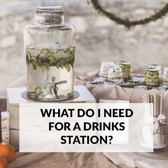 How to: Wedding Drink Station in 4 Easy Steps