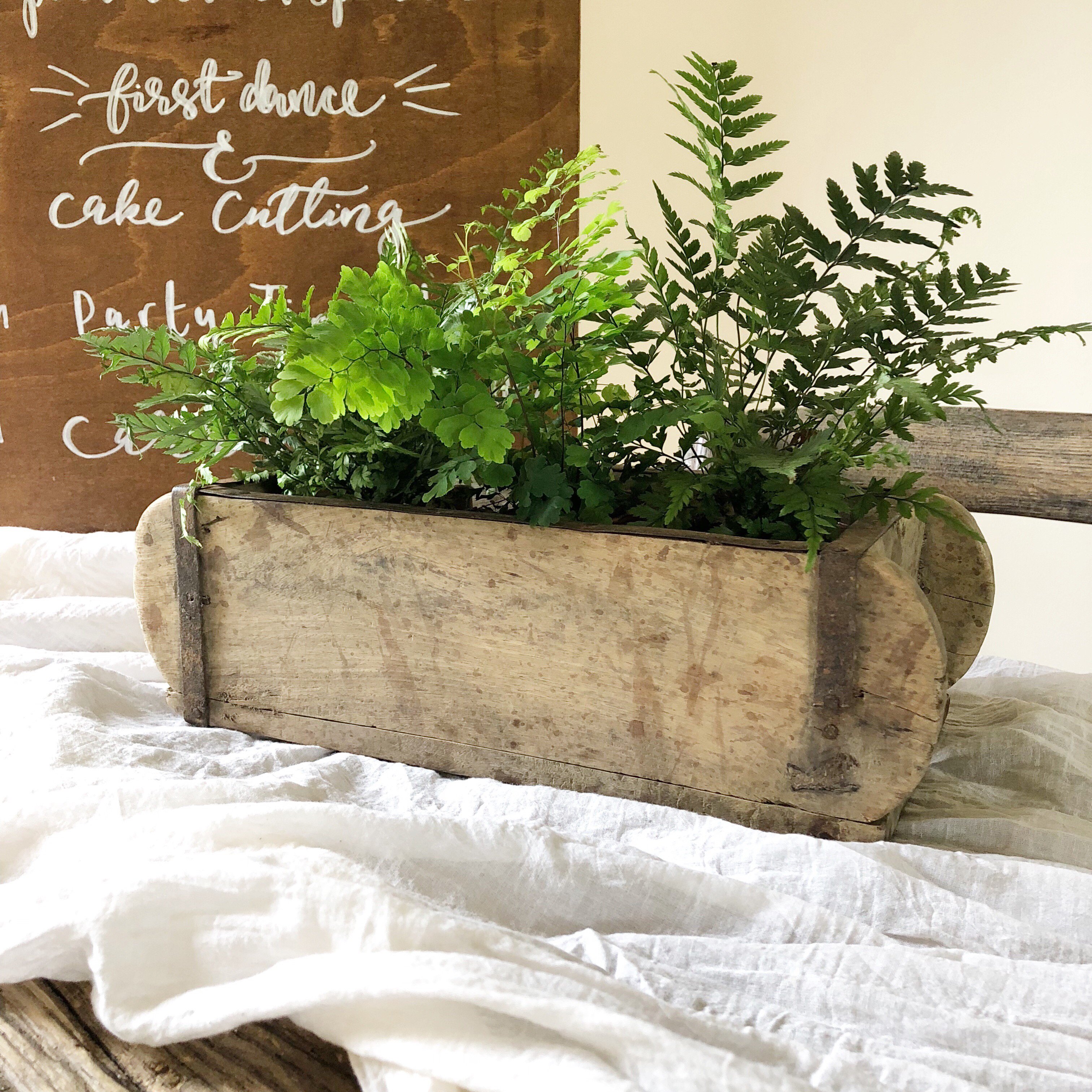 Rustic wedding centrepieces Wooden Box Brick Moulds The Wedding of my Dreams