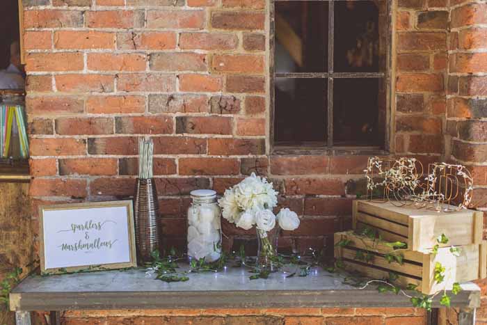 Barn wedding styling ideas - signage