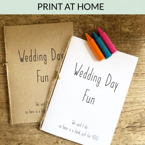 Printable Kids Wedding Activity Books for Children