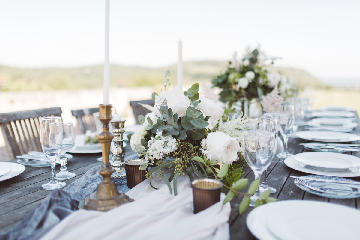 Wedding ideas destination wedding france long tables 3