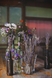 rustic styling bd vases dried lavender
