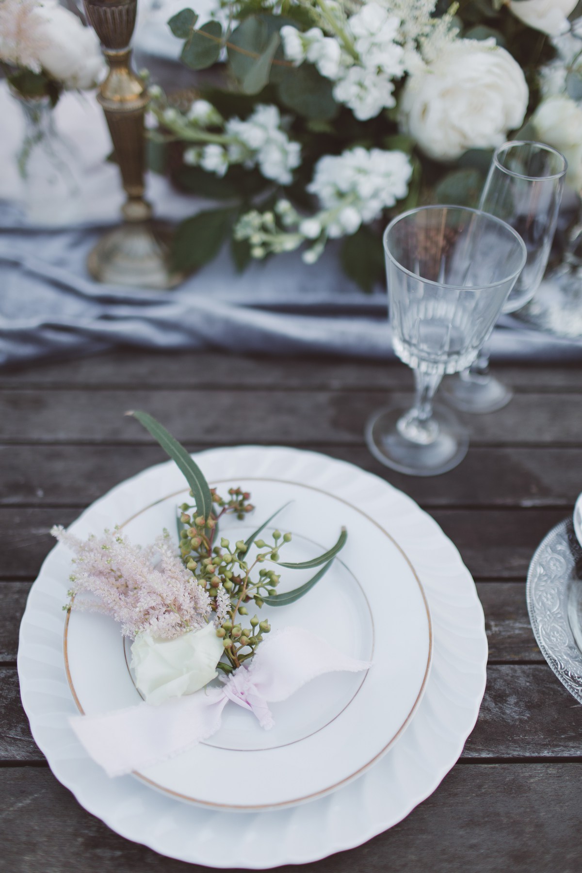 Elegant Place Setting With Napkin And #1 by Johner Images